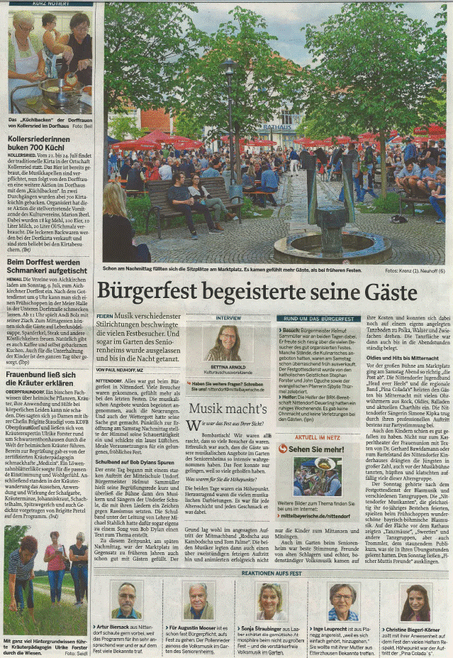 Zeitungsausschnitt des MC-Barbarsossa