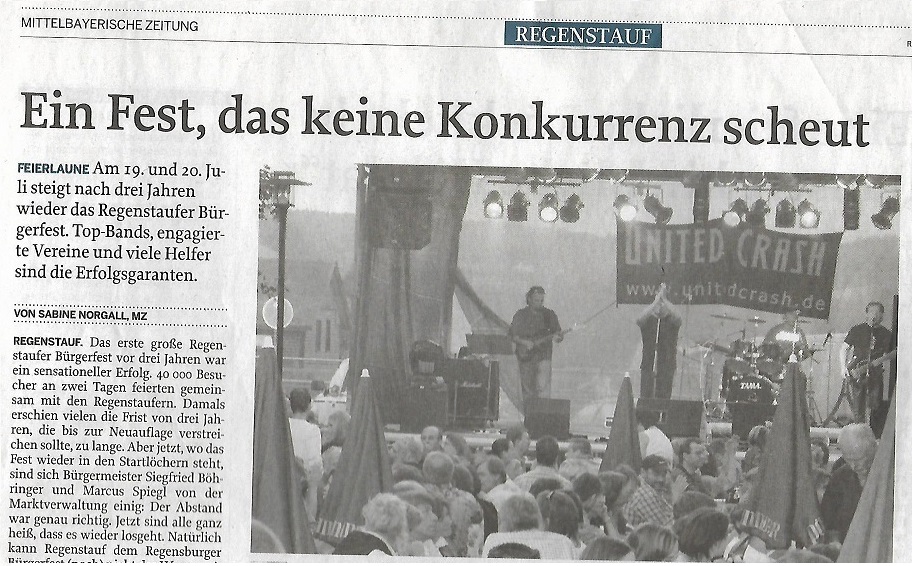 Zeitungsausschnitt des MC-Barbarsossa